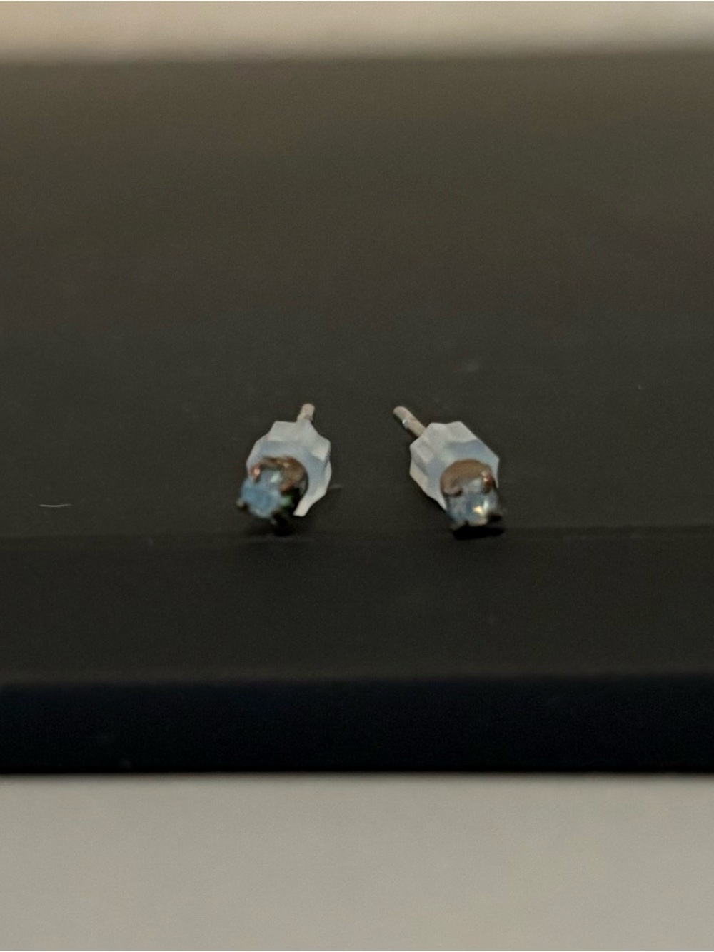 Free People Micro Foggy Clear Stud Earrings